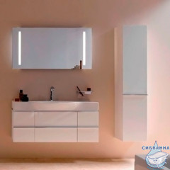 Тумба Laufen Palace 120 белый глянцевый с раковиной Laufen Palace 120