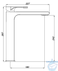 Смеситель для раковины Azario Delano AZ-158445524 (черный матовый)