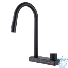 Смеситель для кухни Abber Wasser Kreis AF8114B (черный матовый)