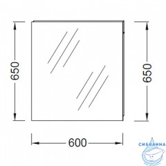 Зеркало Jacob Delafon Ola 60 EB1080-RU