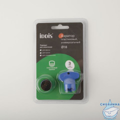 Аэратор для смесителя, пластик, M18, бескорпусный, наружная резьба, IDDIS, 996P18B3SM