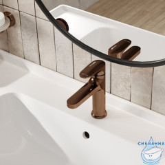 Смеситель для раковины Wasserkraft Asphe 7703 (розовое золото)