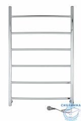 Полотенцесушитель электрический Indigo Arc П5 50х80 хром (с возможностью скрытого подключения, подключение R/L)