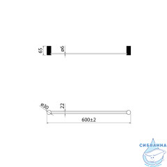 Полотенцедержатель Iddis Дюна DUNGM10i49 (графит)