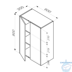 Шкаф Am.Pm Func 60 белый глянец M8FCH06029WG
