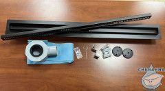 Дренажный трап для душа ALMAes Bajo 100 см с решеткой (черный)