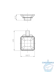 Мыльница Raglo R301.02 (хром/белый)