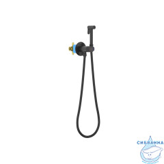 Смеситель с гигиеническим душем Aquatek Бетта AQ1023MB (черный матовый)