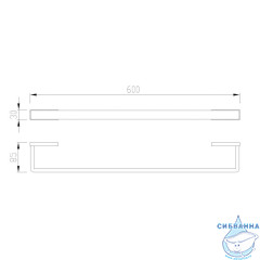 Полотенцедержатель ABBER Westen  AA1754G