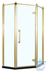 Душевое ограждение Azario Ontario 90x90 профиль золото, стекло прозрачное AZ-NBB3231 900 GOLD (без поддона)