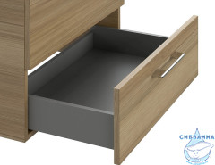 Тумба Cersanit Lara 80 орех с раковиной Cersanit Como 80