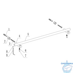 Полотенцедержатель ABBER Osten 316 AA1856BST брашированная сталь