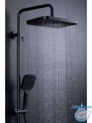 Душевая система Gappo G2496-16 330 1 режим (черный матовый)