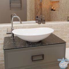 Раковина на столешницу 63 см Charus Volterra 700-059W