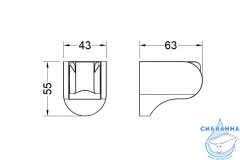 Держатель душа Aquatek AQ2405CR