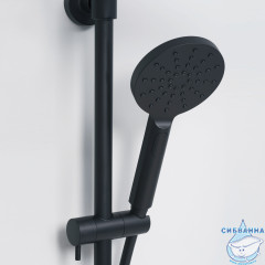 Душевая система Wasserkraft A28801 Thermo 300 1 режим (черный матовый)