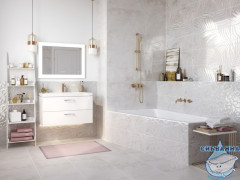 Тумба Cersanit Lara 70 белый с раковиной Cersanit Como 70