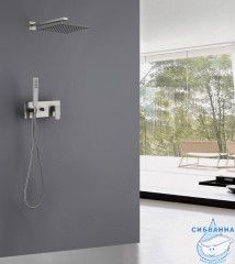 Душевая система ABBER Daheim AF8218SP скрытого монтажа без излива, сатин