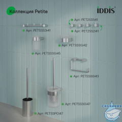Комплект одинарных крючков, сплав металлов, Petite, хром матовый, IDDIS, PET2SS2i41