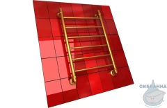 Полотенцесушитель водяной Двин П6 60х80 (подключение) (золото матовое)