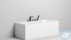 Ванна из искусственного камня Salini Fabia 170x75 (материал S-Sense, белый матовый)