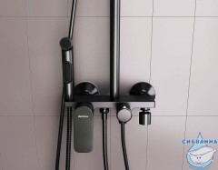Душевая система Damixa Jupiter 977770300 (черный матовый)