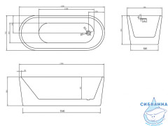 Акриловая ванна ABBER AB9272-1.7 170х70