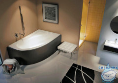 Акриловая ванна Riho Lyra 140x90 R с каркасом