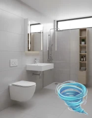 Унитаз подвесной безободковый, смыв торнадо Charus Estella Tornado CR.521.WT3.01 с сиденьем Soft Close (микролифт)