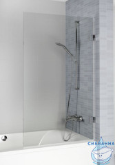 Шторка для ванны Riho VZ Scandic R 95х150 GX00592C2 профиль хром, стекло прозрачное