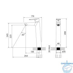 Смеситель для раковины Iddis Cloud CLOSB01i01 (без донного клапана)