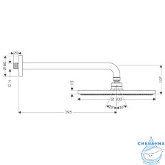 Верхний душ Hansgrohe Raindance S 27493000