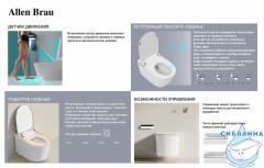Унитаз подвесной импульсный Allen Brau Smart 4.I1001.20 с сиденьем Soft Close (микролифт) 