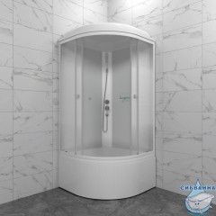 Душевая кабина Тритон Лайт 90х90 Б профиль белый, стело лайт Щ0000061838