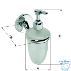 Дозатор для жидкого мыла Bemeta Alfa 102408022