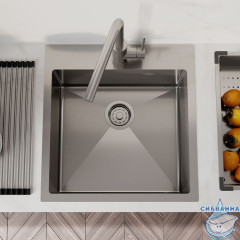 Мойка, нерж. сталь, сатин, 490*510, Haze, IDDIS, HAZ49S0i77