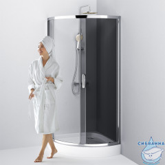 Душевое ограждение AM.PM Like 90x90 W83G-315-090CG64 профиль хром , стекло тонированное (без поддона)