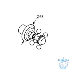 Встраиваемый переключатель Kludi Adlon 518034520