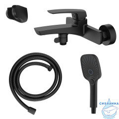 Смеситель для ванны Azario Conda AZ-K3011B (черный матовый)