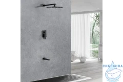 Встраиваемый смеситель для ванны Allen Brau Infinity 265462 (черный матовый)