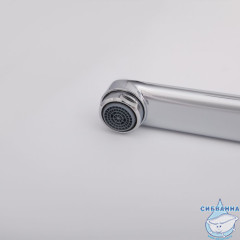 Излив для смесителя, ванна, плоский, нерж. сталь, 420 мм, поворотный, хром, IDDIS, 995F42C2SM