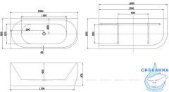 Акриловая ванна Aquanet Family Elegant L 180x80 (белый матовый)