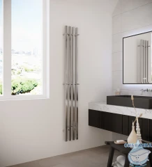 Полотенцесушитель электрический Terminus Quatro 21х160 квадратная (с возможностью скрытого подключения) (хром)