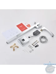 Смеситель для ванны напольный Raglo R01.33 с душевым гарнитуром (хром)