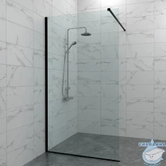 Walk-in Тритон Плано 80 профиль черный, стекло прозрачное Щ0000072405