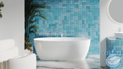 Ванна из искусственного камня Salini Alda 170x80 (материал S-Stone, белый матовый)