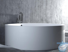 Ванна из искусственного камня Salini Isola 200x200 (материал sapirit, белый матовый)