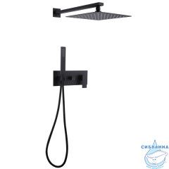 Душевая система Abber Daheim 250 1 режим AF8218B (черный матовый)