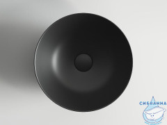  Раковина на столешницу 36 см Ceramicanova Element CN6004 (черный матовый)