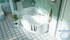 Акриловая ванна 1Marka Aura 160x105 L с каркасом